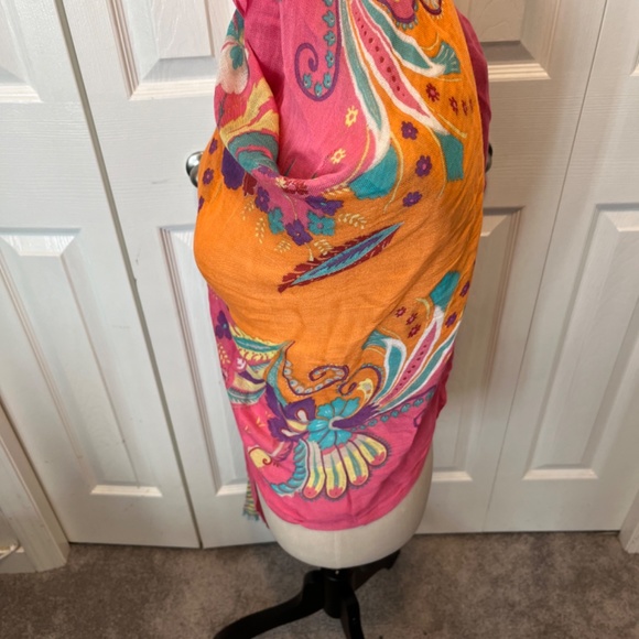 Cynthia Rowley 100% viscose scarf - Picture 4 of 8